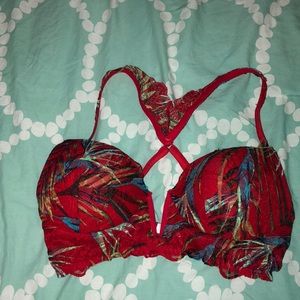 Red Tropical Bra from Pink 🌺